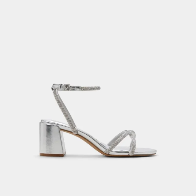 Boucliette Strappy heeled sandal, Block heel Boucliette Strappy heeled sandal, Block heel