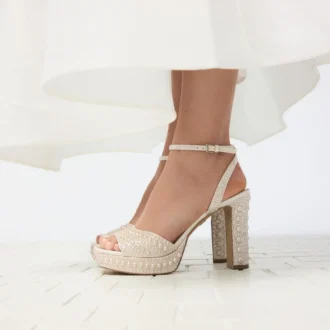 Chicgleam Strappy heeled sandal, Platform