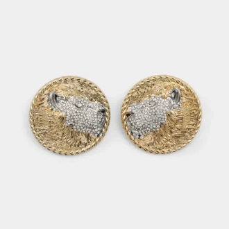 Lionesse Button earrings