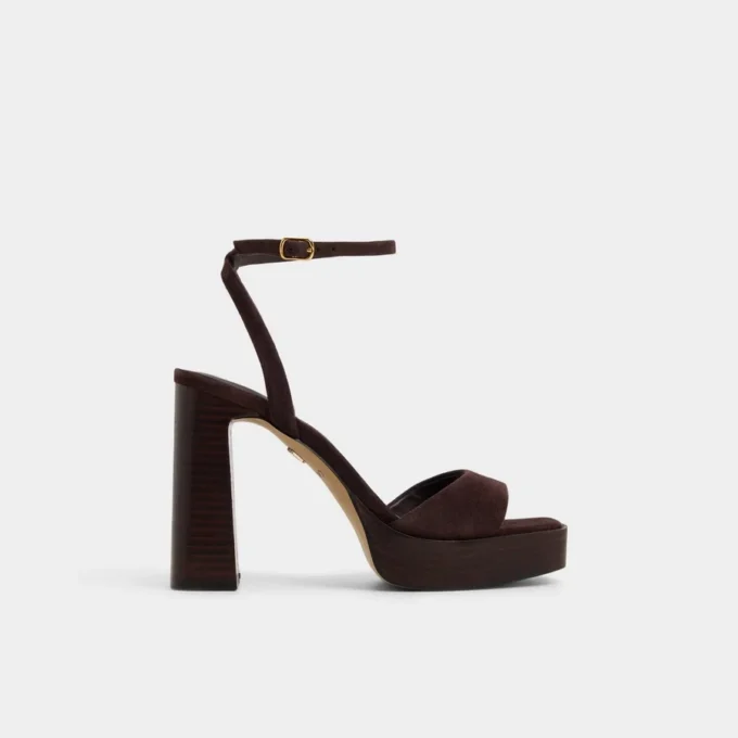 Lothon Strappy heeled sandal, Platform Lothon Strappy heeled sandal, Platform