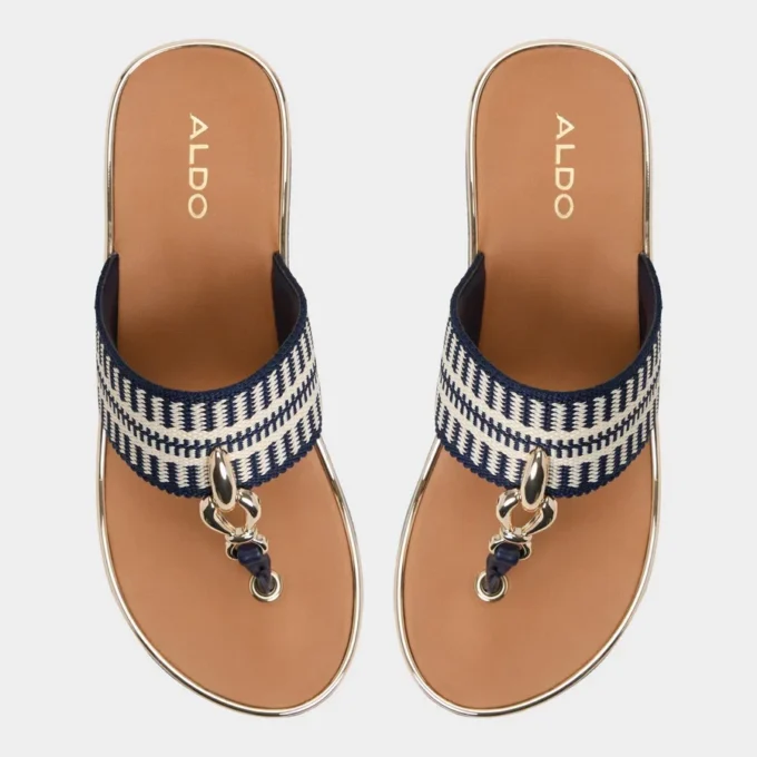 Penelopy T-strap wedge sandal, Wedge heel